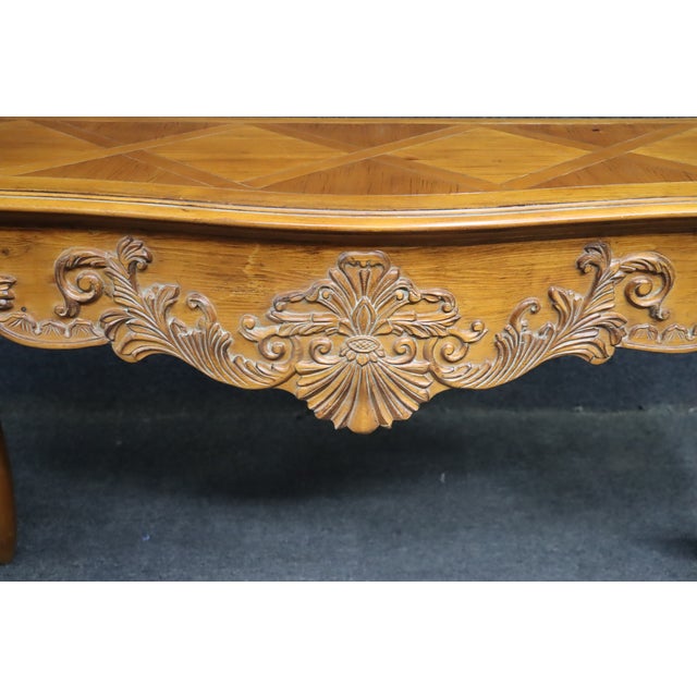 French Country Ethan Allen County French Pine Console For Sale - Image 3 of 12