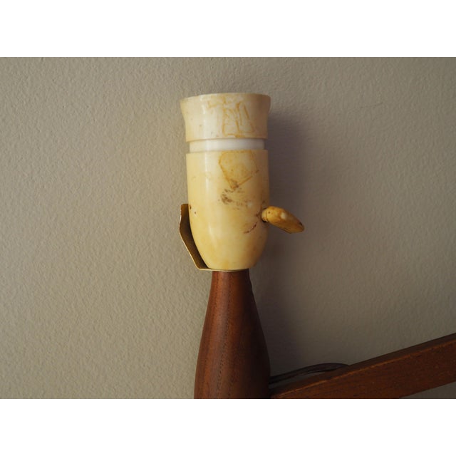 Orange Danish Teak Wall Lamp Scissor from Lyfa, 1970s For Sale - Image 8 of 14