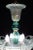 Italian Vintage Venetian Turquoise Murano Glass Chandelier For Sale - Image 3 of 12