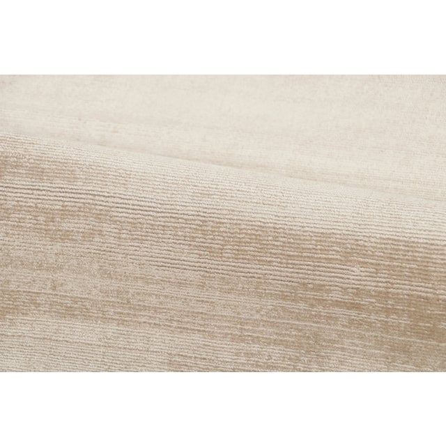 Contemporary Contemporary Distressed Textural Art Silk Extra Long Runner by Rug & Kilim, India For Sale - Image 3 of 8