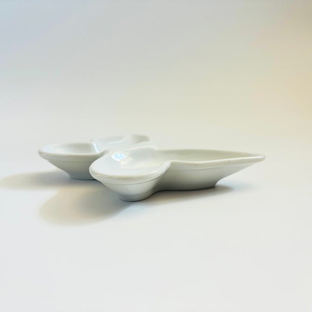 Mid 20th Century White Ceramic Butterfly Tray For Sale - Image 5 of 12