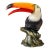 Vintage Coastal Regency Cast Resin Toucan Sculpture For Sale