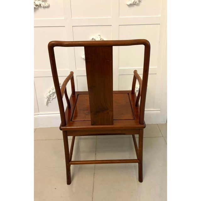 Chinese Hardwood Armchair, 1920s For Sale - Image 6 of 9