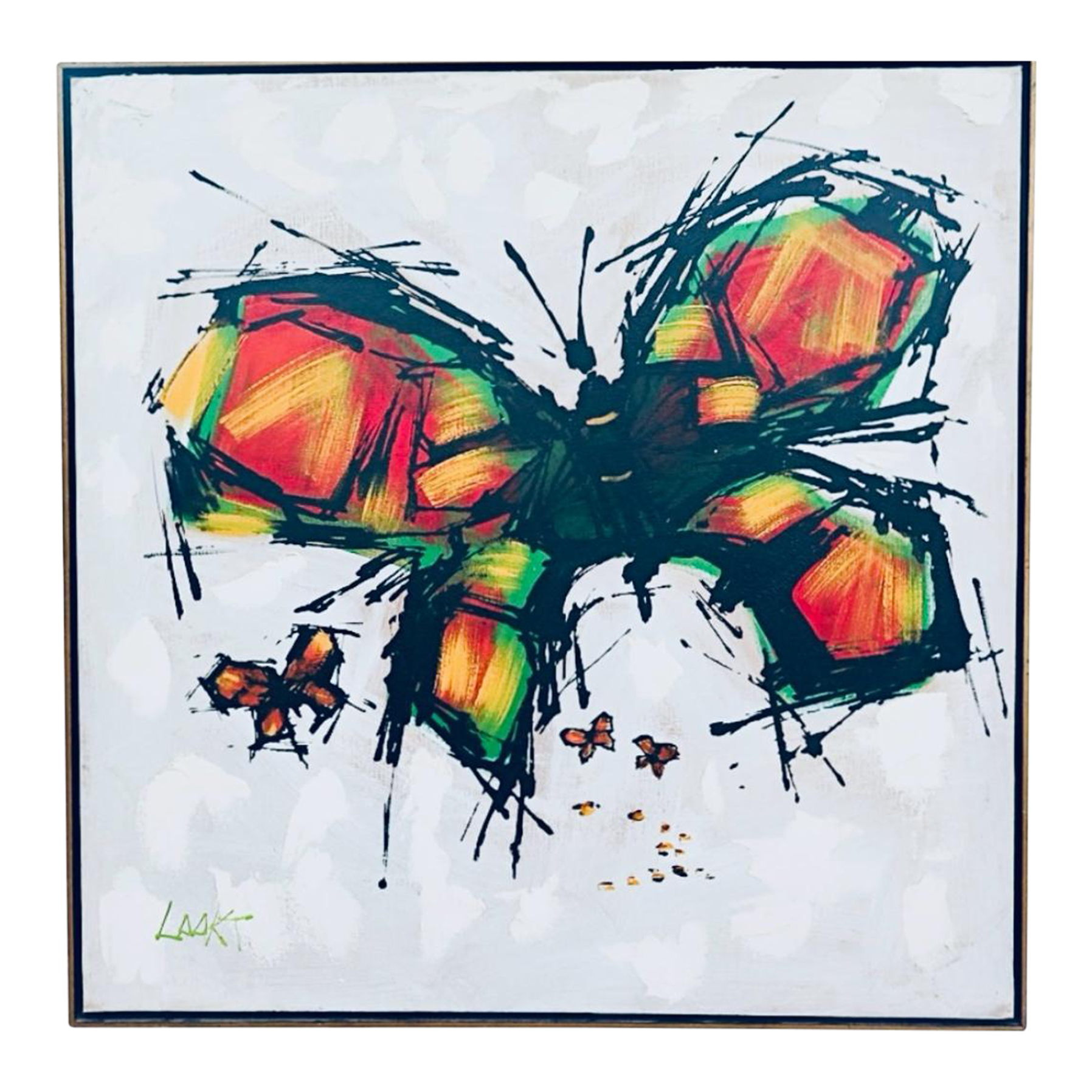 Vintage Abstract Mid Century Modern Lee Reynolds Insp Oil  display picture 1