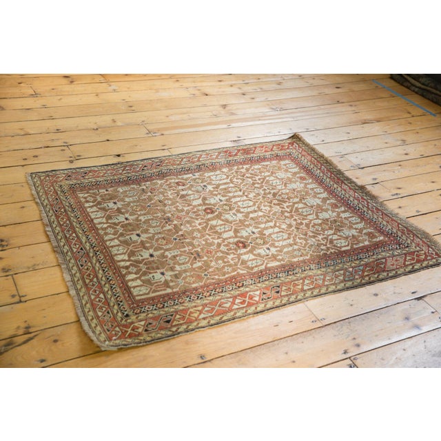 Antique Caucasian Rug - 3'5" x 4'6" For Sale In New York - Image 6 of 18