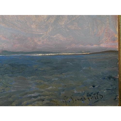 Giovanni Guarlotti, Lake Maggiore, Italy, Oil on Cardboard, Framed For Sale - Image 8 of 10