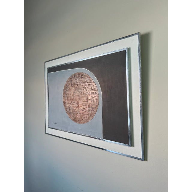 For your consideration we are presenting for sale this fantastic Mid-century expressionist abstract oil on canvas painting...