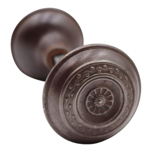 Pair of Vintage Radial Steel Passage Door Knobs