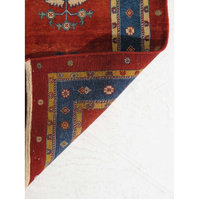 1980s Vintage Hand-Knotted Persian Lori Gabbeh Rug 4'8" X 7'2" For Sale - Image 5 of 5