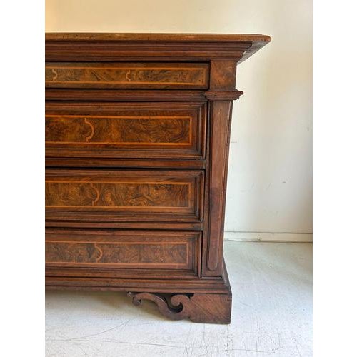 Chest of Drawers with Maple and Walnut Burl Inlays, 17th Century For Sale - Image 6 of 10