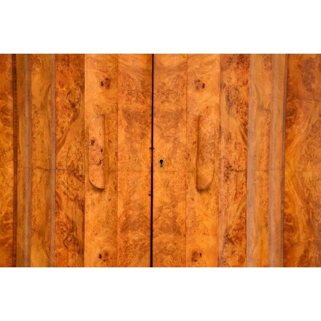 Art Deco Burr Walnut Cocktail Cabinet from Epstein, 1930s For Sale - Image 12 of 13