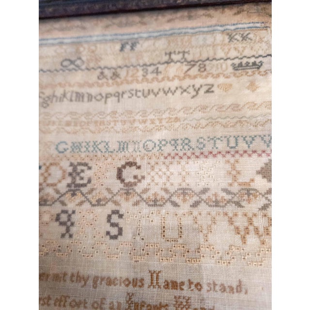 19th Century English Georgian Needlework Sampler Dated 1808 For Sale - Image 14 of 16