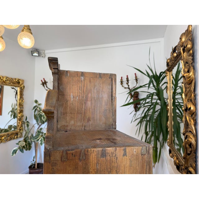 Rustic Bookcase in Natural Wood For Sale - Image 13 of 18