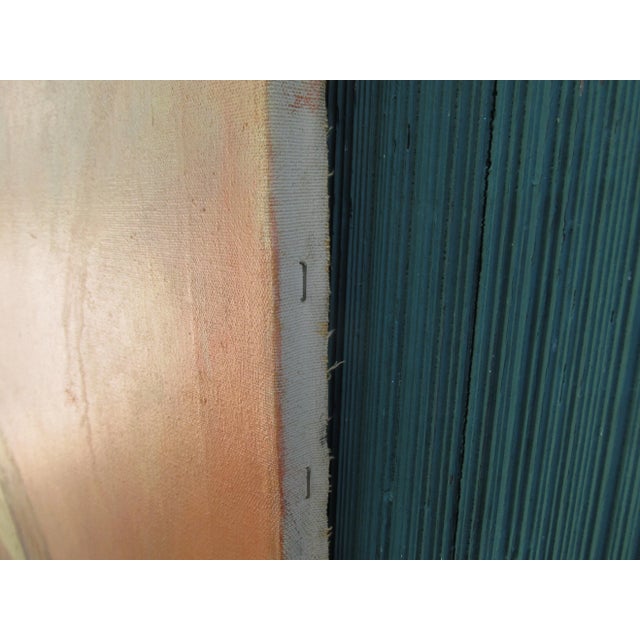 Brown Vintage 1960s Oil on Canvas Portrait of a Lady For Sale - Image 8 of 10