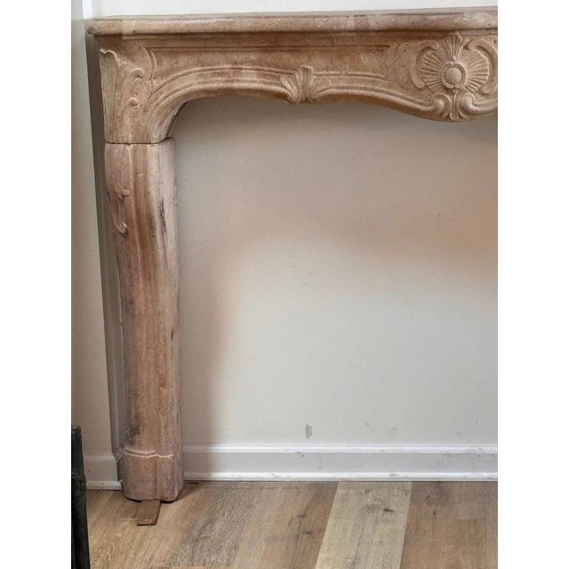 Fine French Limestone Mantelpiece, 18th Century, C, 1745 For Sale - Image 11 of 12
