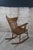 Brown Antique Windsor Farmhouse Style Maple Slat Back Rocking Chair & Cushion Rocker For Sale - Image 8 of 13