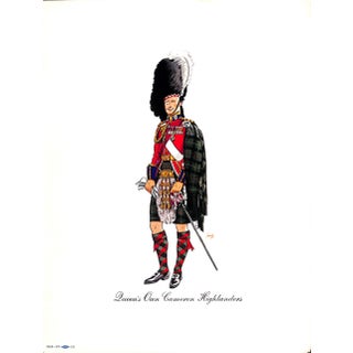 1950s Queen's Own Cameron Highlanders Traditional Reproduction Print For Sale