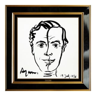 1970s A Handsome Portrait, Yaacov Agam For Sale
