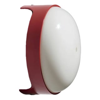 Red and White Noviglio Wall Lamp by Joe Colombo for Kartell, 1968 For Sale