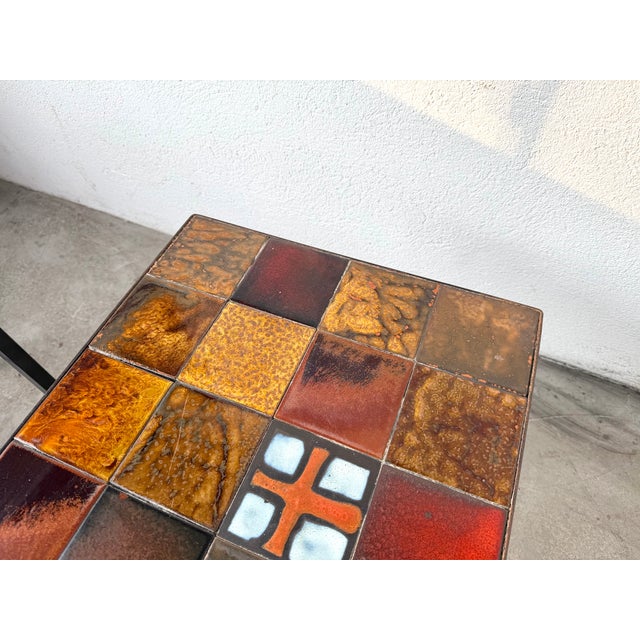 Glazed Ceramic Coffee Tables, 1950s, Set of 2 For Sale - Image 6 of 18