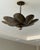 Bring timeless elegance and artistic character to your space with this handmade antique brass floral pendant light...