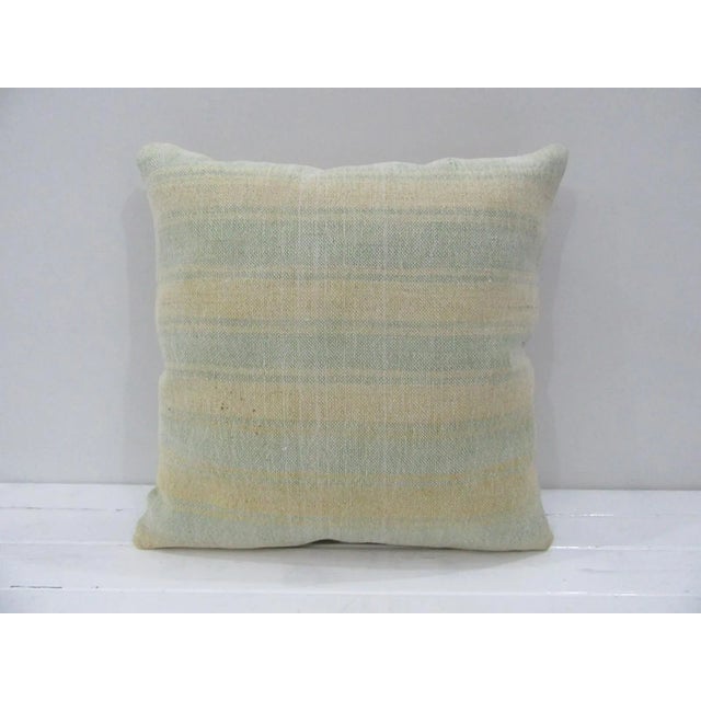 Handmade Striped Kilim Pillow Cover For Sale - Image 4 of 4