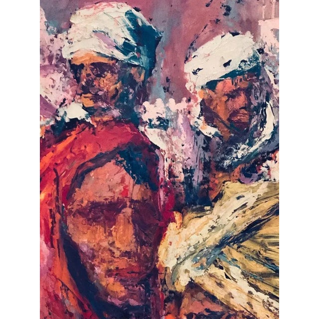 Mid Century Signed Impasto by Victor Olsen For Sale - Image 4 of 13