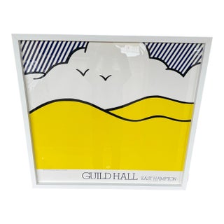 Roy Lichtenstein “Guild Hall East Hampton” Poster, Signed & Numbered, 1980 – Framed For Sale