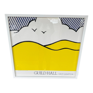 Roy Lichtenstein “Guild Hall East Hampton” Poster, Signed & Numbered, 1980 – Framed