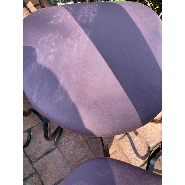 Six 1960’s Brutalist High Back Dining Room, Chairs W/ Tile Inlai For Sale - Image 9 of 9