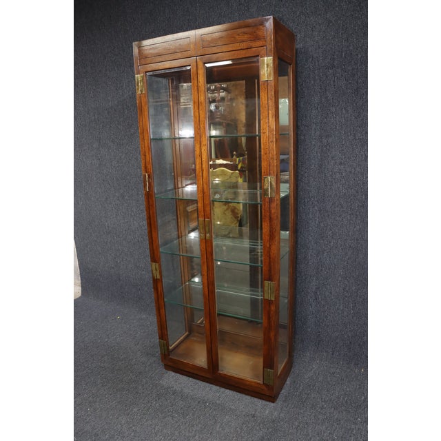 Henredon MidCentury Campaign Curio Chairish