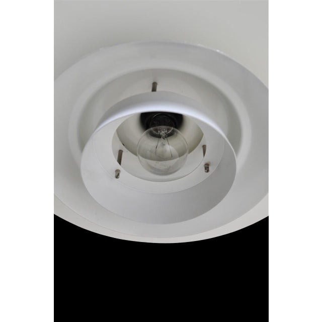 Ivory Space Age Danish Pendant Lamp, 1970s For Sale - Image 8 of 15