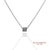 Natural Diamond Box Shape Pendant Necklace Metal Type: 18k White Gold Total Item Weight: 2.1 Grams Total Necklace Length:...