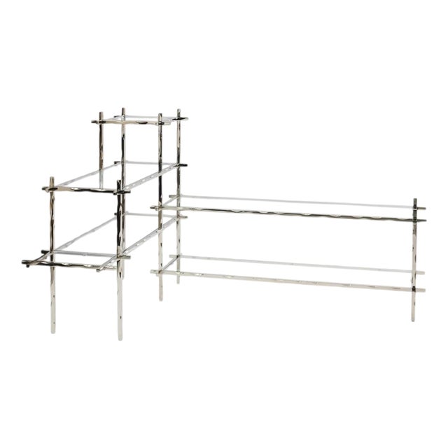 Geometric Fluide Bookcase by Jennifer Midoz For Sale