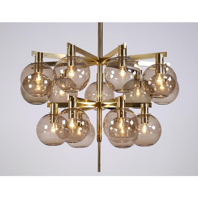 Brass Chandelier Model 348/15 from Hans-Agne Jakobsson, 1960s For Sale - Image 6 of 14