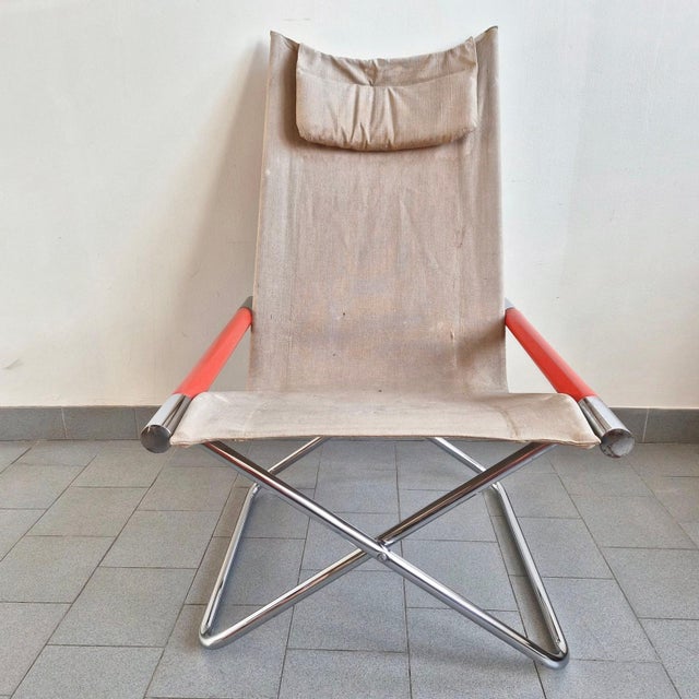 Vintage Japanese Folding Armchair, 1970s For Sale - Image 3 of 18