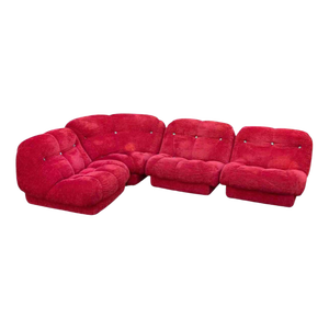 Red Nuvolone Sofa by Rino Maturi, 1970s