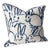 Hunt Slonem "Bunny Hutch" in Navy & White 20" Pillow - Single For Sale