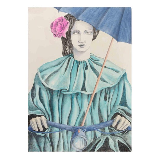 Paola Grott, The Bike Trip, 1990s, Lithograph For Sale