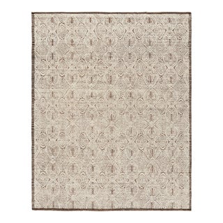 Rug & Kilim’s Moroccan Style Rug in Beige-Brown with Geometric Patterns - 8x10 For Sale