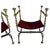 Bronze Spanish Bronze & Wrought Iron Savonarola Chairs a Pair For Sale - Image 8 of 15