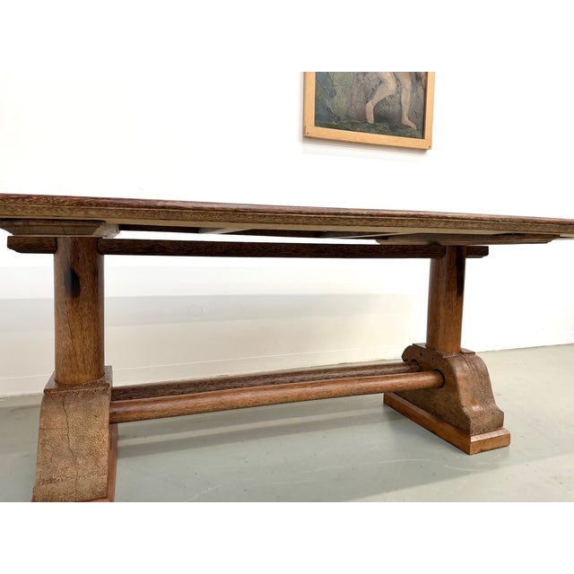 Brutalist Table in Palm Wood, 1950s For Sale - Image 17 of 18