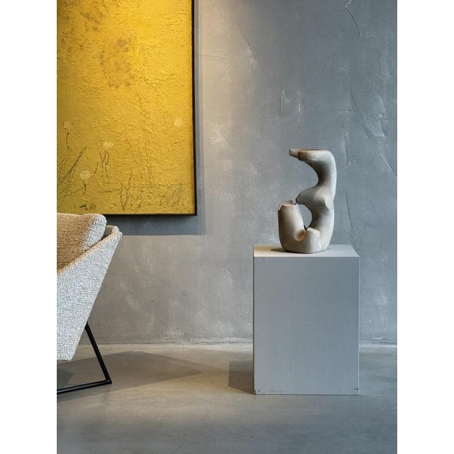 An Abstract Stone Sculpture by Aba Carrasquer, circa 1980-90. from a collection of remaining studio works by the artist....