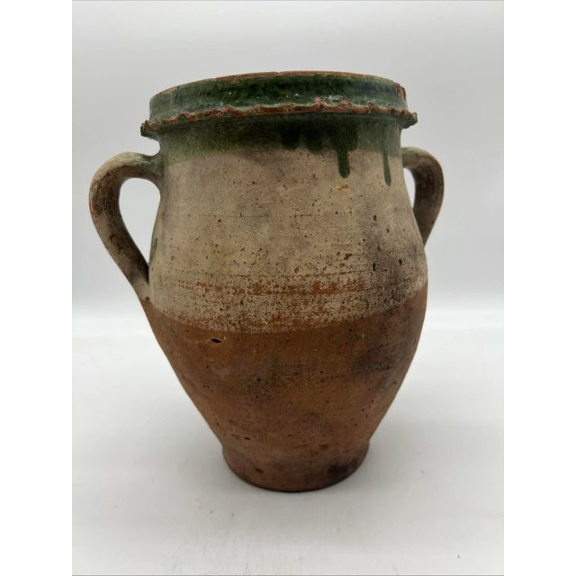 Mid 19th Century A Fine Antique 19th Century French Terra Cotta Green Glazed Olive Jar For Sale - Image 5 of 15
