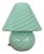 Green Swirl Murano Glass Mushroon Table Lamp, 1980 For Sale