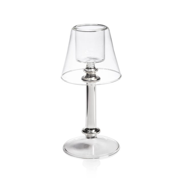 Contemporary Isola Glass Tealight Lamp Candle Holder For Sale - Image 3 of 3