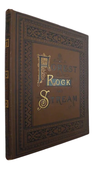 Late 19th Century Bartlett's Forest, Rock and Stream Illustrated Book