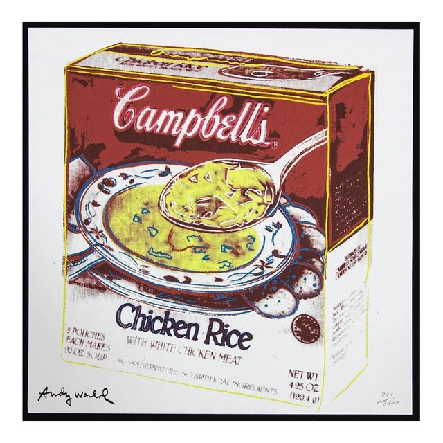 1986 Carnegie Museum of Art After Andy Warhol "Campbell's Soup Box" Lithograph For Sale