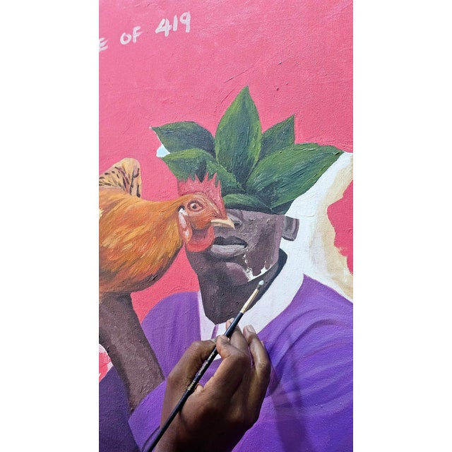 2020s Barnabas Macaulay - Consecration, Acrylic on Canvas, 2025, Painting, Large, Surrealism For Sale - Image 5 of 5