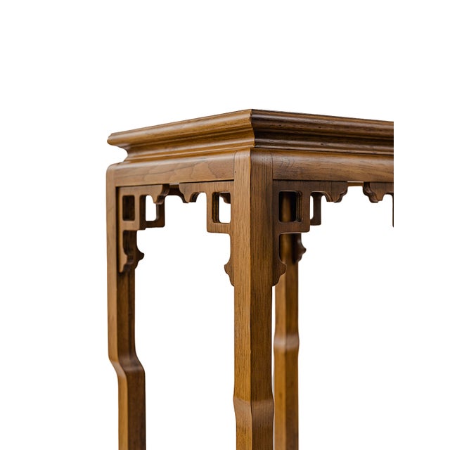 Chinoiserie Vintage Ming Dynasty Reproduction Pedestal or Plant Stand For Sale - Image 3 of 8
